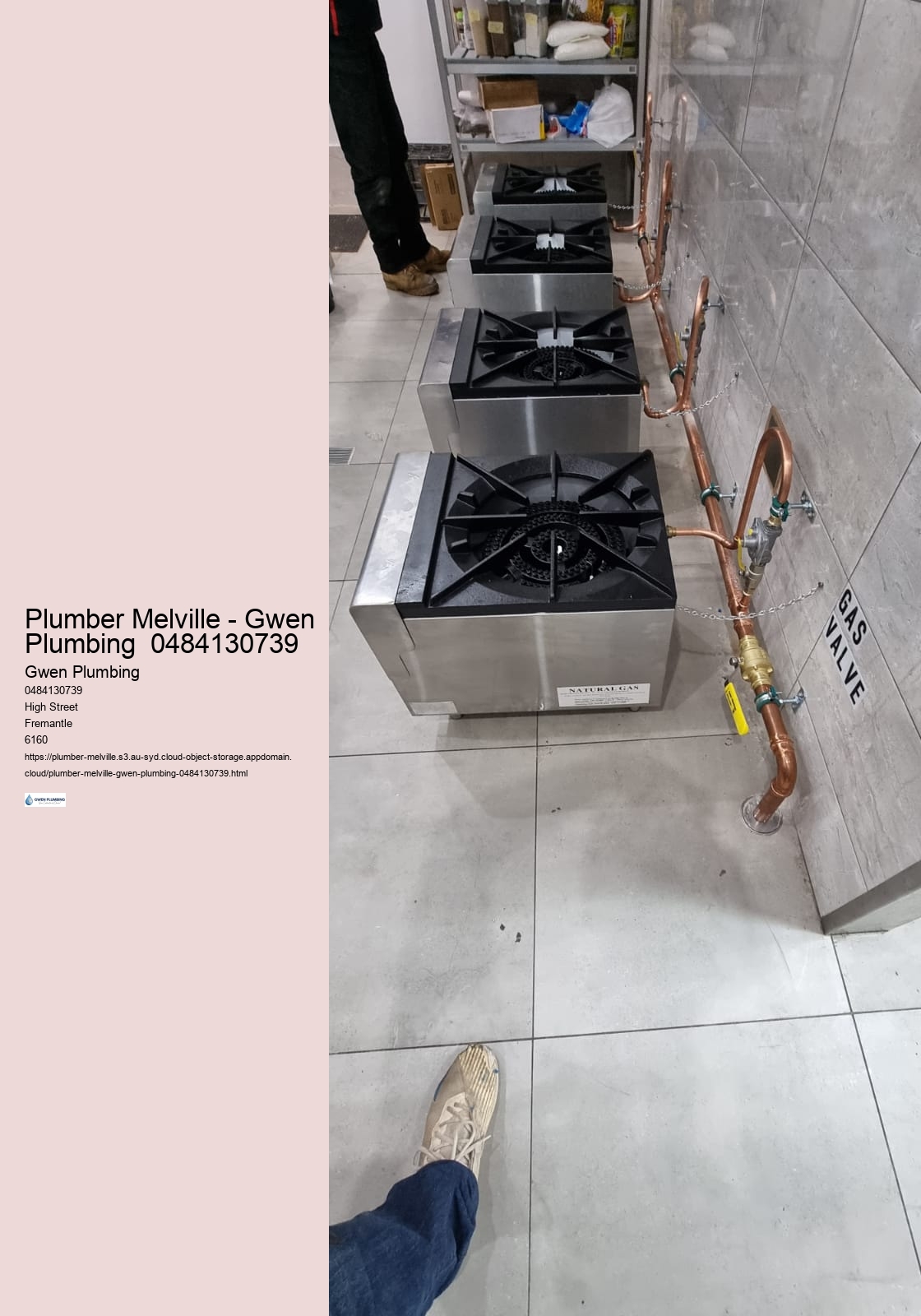 Gwen Plumbing, Local Melville Plumber – Call 0484130739
